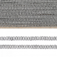Тесьма отделочная арт.919 шир.6 мм цв.серебро уп.25.13м