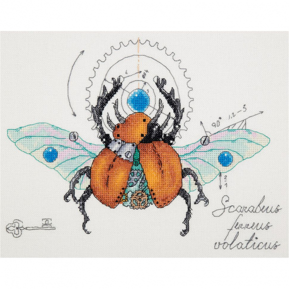 Набор для вышивания PANNA арт. M-1915 Жук механический 28х22 см