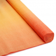 Бумага гофрированная Италия 50см х 2,5м 180г/м? цв.017/А7 желто-оранжевый