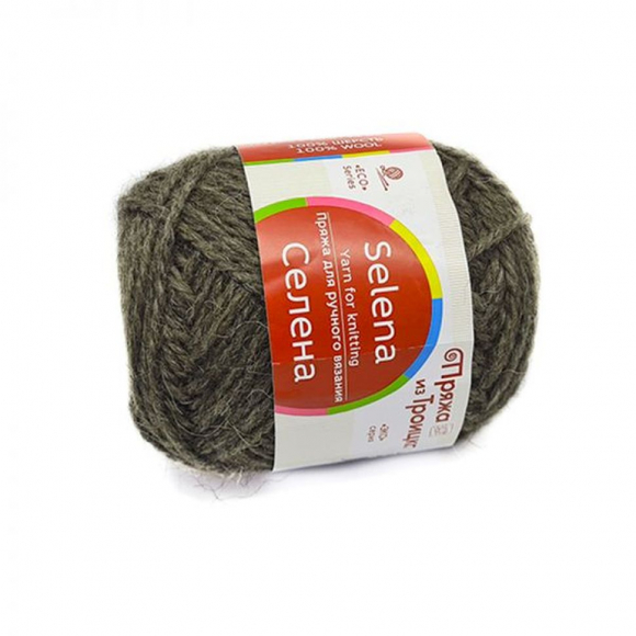 Пряжа для вязания ТРО Селена (100% шерсть) 5х100г/160м цв.1059 т.кофейный