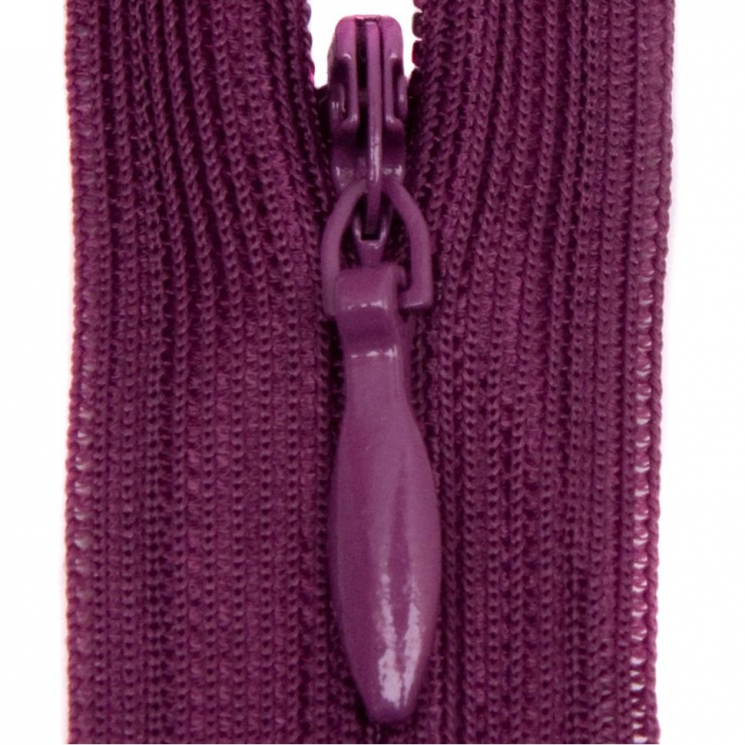 Молния потайная нераз 50см S-265 фиолетовый грязный SBS уп.100шт