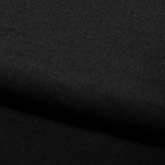 Ткань трикотаж Футер 2х нитка петля 100%пэ 220г 165см черный уп.3м