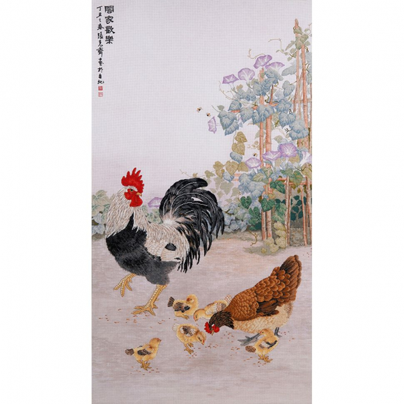 163694_Набор для вышивания "Куриное семейство"