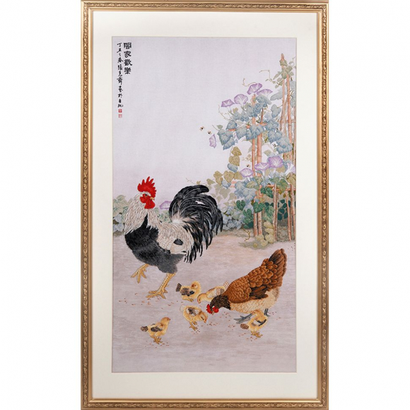 163694_Набор для вышивания "Куриное семейство"