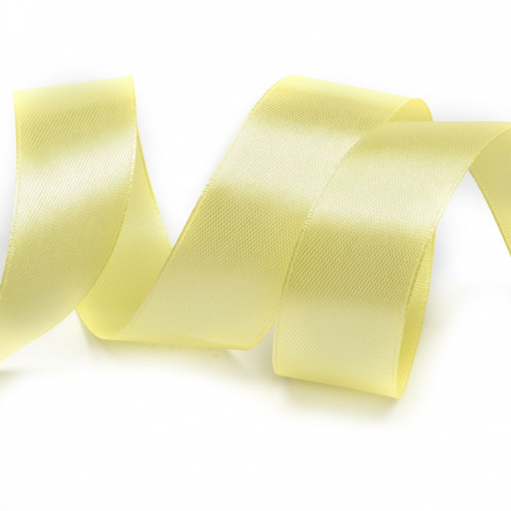 Лента атласная 25мм цв.4617 желтый IDEAL уп.27,4 м
