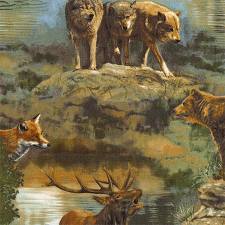 Ткань для пэчворка PEPPY Nature Studies 3 Panel 146 г/м? 100% хлопок цв.ADV-16302-268 NATURE уп.60х110 см