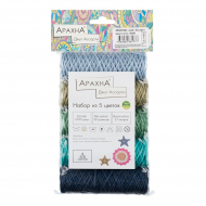 Пряжа ARACHNA Jute (100% джут) 5х30г/27м цв.06 ассорти