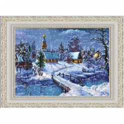 Рисунок на ткани (Бисер) КОНЁК арт. 9845 Под голубыми небесами 29х39 см