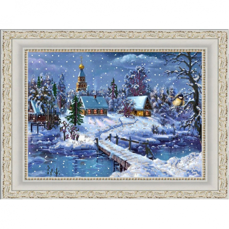 Рисунок на ткани (Бисер) КОНЁК арт. 9845 Под голубыми небесами 29х39 см