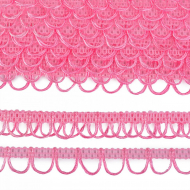 Тесьма отделочная UU цв.139 (R015) розовый шир.18-19мм уп.16,45м