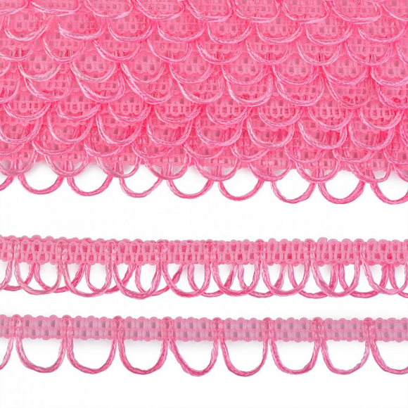 Тесьма отделочная UU цв.139 (R015) розовый шир.18-19мм уп.16,45м