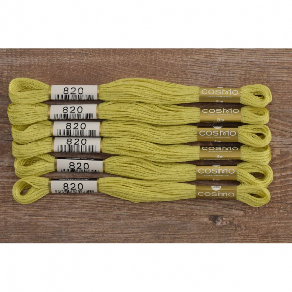 Мулине COSMO однотонный цвет 820