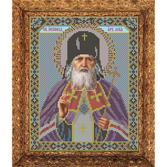 Набор для вышивания бисером GALLA COLLECTION арт.И 037 Икона Святитель Лука Крымский и Симферопольский 21х26 см