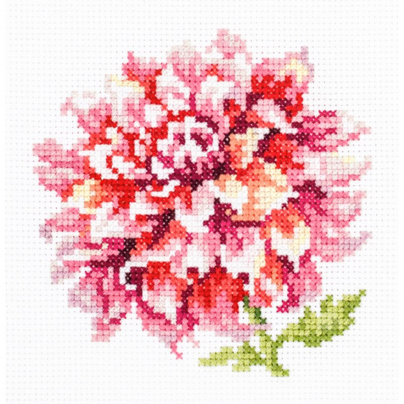 Набор для вышивания ЧУДЕСНАЯ ИГЛА арт.150-008 Георгин 11х11 см