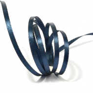 Лента атласная 3мм цв.3168 т.синий IDEAL уп.100 м