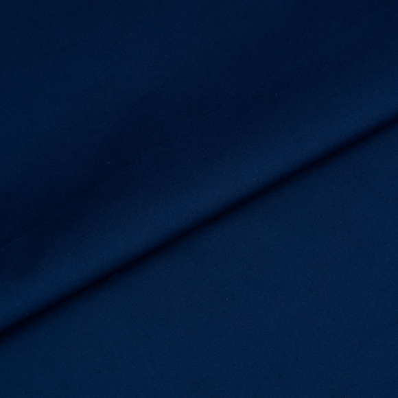 Ткань Поплин стрейч 125 г/м? 97% хлопок, 3% спандекс шир.150 см арт.TBY.Csp.1802.52 цв.52 т.синий уп.1м