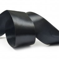 Лента атласная 38мм цв.3173 черный IDEAL уп.27,4 м