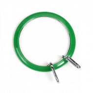 Пяльцы NURGE пружинные для вышивания и штопки, цв. зеленый арт.NUR.160-3 ?58мм толщина 2,6