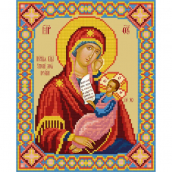 Кристальная мозаика на холсте ФРЕЯ арт.ALVR-182 Икона Божией Матери Утоли моя печали 22х27 см