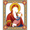 Кристальная мозаика на холсте ФРЕЯ арт.ALVR-182 Икона Божией Матери Утоли моя печали 22х27 см