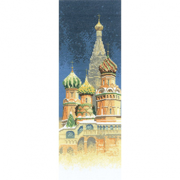 Набор для вышивания HERITAGE арт.JCSB581E Собор Василия Блаженного 11х31 см
