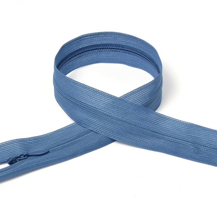 Молния MaxZipper пласт. потайная №3 60см н/р цв.F220 синий уп.50шт