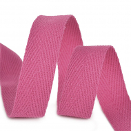 Тесьма киперная 15 мм хлопок 2,5г/см арт.TBY.CT151402 цв.A1402 розовый неон уп.50м Тесьма киперная 15 мм хлопок 2,5г/см арт.TBY.CT151402 цв.A1402 розовый неон уп.50м