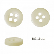 Пуговицы пластик арт.TBY.380.11.BG цв.бежевый, 18L-119мм, 4 прокола, 200шт