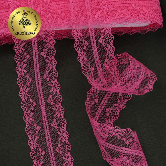 Кружево-трикотаж KRUZHEVO арт.TBY 150-1 шир.40мм цв.13 персиковый, уп.27,4м