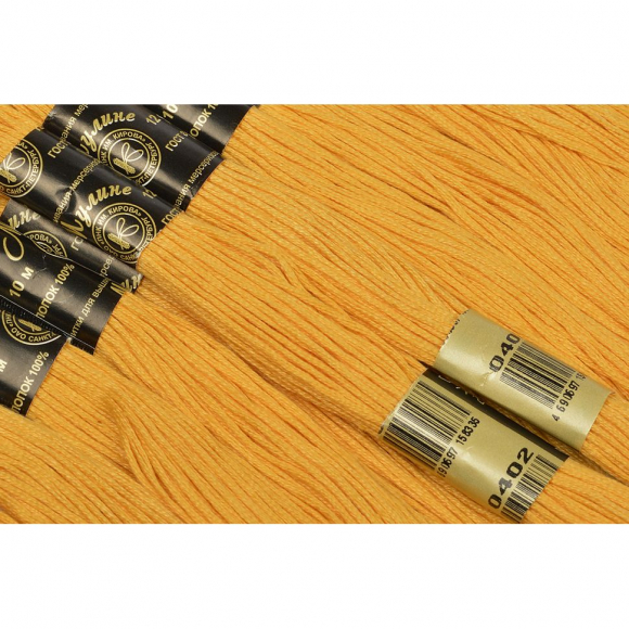 Нитки мулине цв.0402 персиковый 12х10м С-Пб