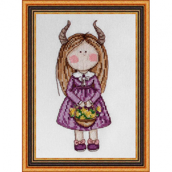 Набор для вышивания NEOCRAFT арт.ГР-05 Телец 8х18 см
