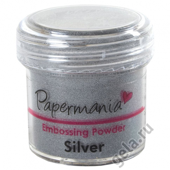 53445_Пудра для тиснения, PAPERMANIA, серебристый