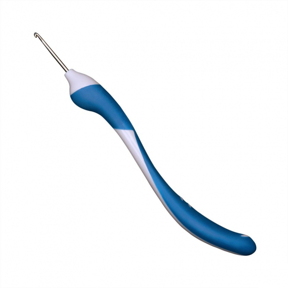 33763_Крючок, вязальный с эргономичной пластиковой ручкой addiSwing №2, 16 см