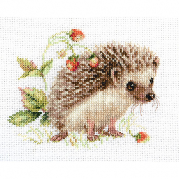 Набор для вышивания АЛИСА арт.0-227 Ежик и земляника 16х12 см