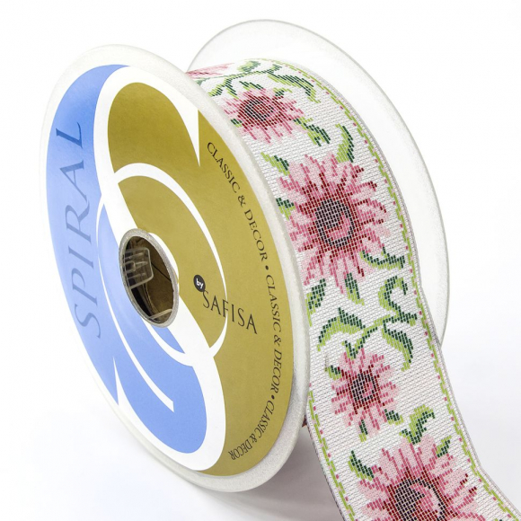 24066_Лента жаккард SAFISA, 50 мм, 15 м, цвет 02 24066_Лента жаккард SAFISA, 50 мм, 15 м, цвет 02