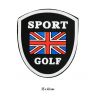 Аппликация пришивная SPORT GOLF арт.TBY.SHEV.13 3,5х4см цв.мульти уп.20шт
