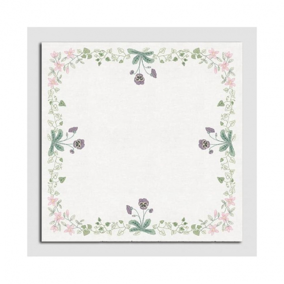 Набор для вышивания Le Bonheur des Dames арт.6116 Скатерть Fleur-Pt (Цветы) 90х90 см