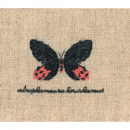 Набор для вышивания Le Bonheur des Dames арт.3625 Papillon Atrophaneura(Бабочка Atrophaneura) 4,5х6 см