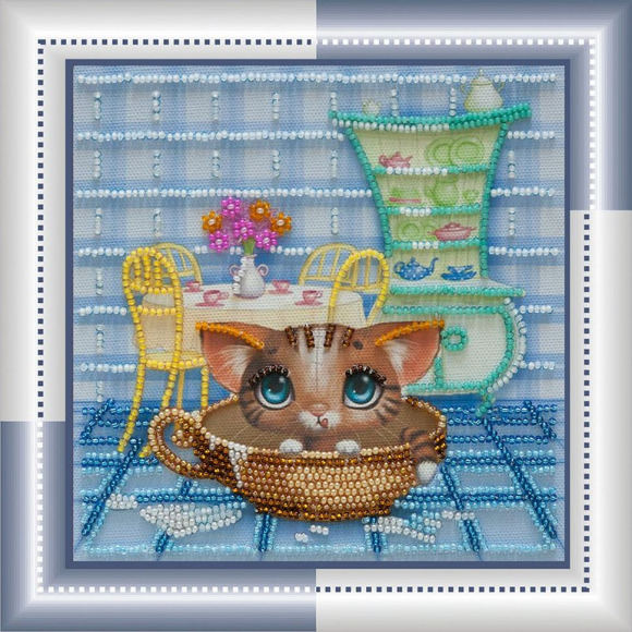 Набор для вышивания бисером АБРИС АРТ арт. AM-044 Вкусно! 15х15 см