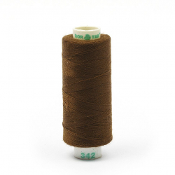 Нитки Dor Tak бытовые 40/2 полиэстер 366м цв.342 коричневый