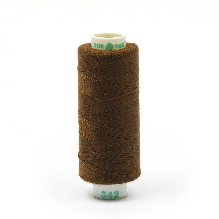 Нитки Dor Tak бытовые 40/2 полиэстер 366м цв.342 коричневый