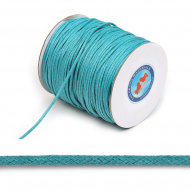 Шнур вощеный 2мм, 100% хлопок цв. 274 ярк.голубой уп.100м