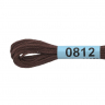 Нитки для вышивания Gamma мулине (0207-0819) 100% хлопок 24 x 8 м цв.0812 т.коричневый
