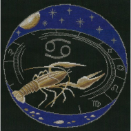 Набор для вышивания мулине НИТЕКС арт.0141 Рак 31х31 см