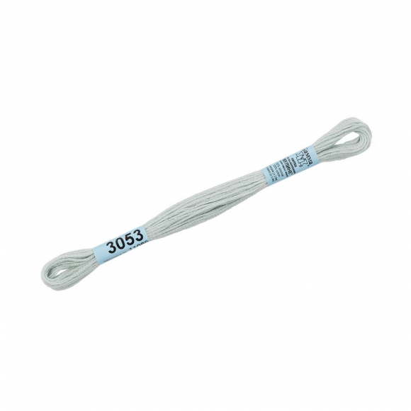 Нитки для вышивания Gamma мулине (0820-3070) 100% хлопок 24 x 8 м цв.3053 бл.бл.голубой