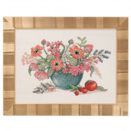 16337_Набор для вышивания "Анемоны и тюльпаны в синей вазе"