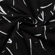 Ткань Батист 90 г/м? 100% хлопок шир.145 см арт.Р.33004.06 цв.06 черный рул.25м