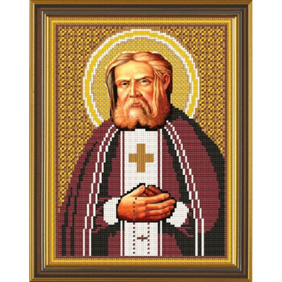 Набор для вышивания бисером НОВА СЛОБОДА арт.С9010 Св.Серафим Саровский 18х24 см Набор для вышивания бисером НОВА СЛОБОДА арт.С9010 Св.Серафим Саровский 18х24 см