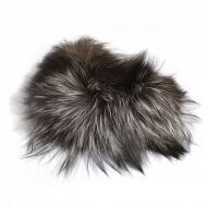 Набор из меховых обрезков цв.черный, уп.100г