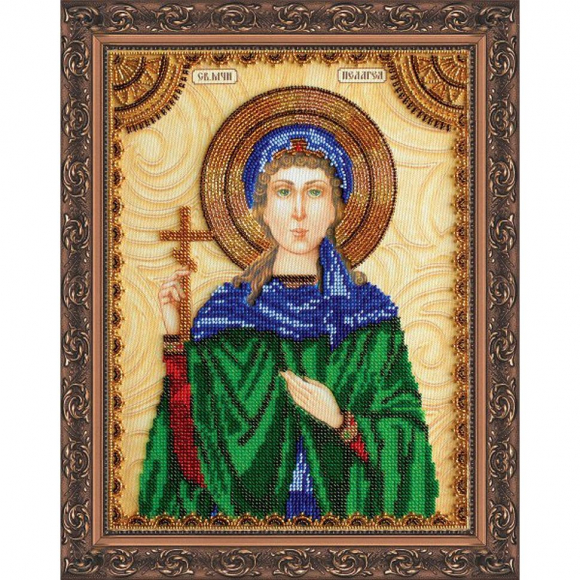 Набор для вышивания бисером АБРИС АРТ арт. AA-080 Святая Пелагея 23х30 см
